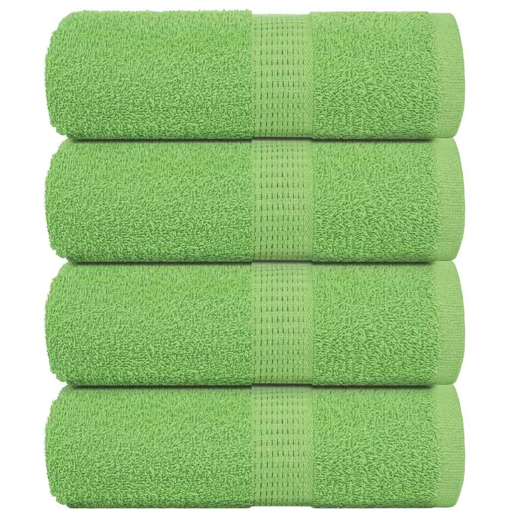 Asciugamani per Sapone 4 pz Verde Mela 30x30 cm 360 g/mÂ² Cotone