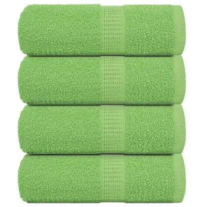 Asciugamani per Sapone 4 pz Verde Mela 30x30 cm 360 g/mÂ² Cotone