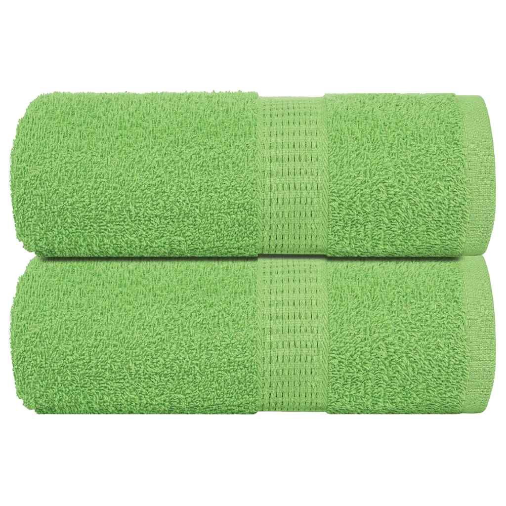 Asciugamani Ospiti 2 pz Verde Mela 30x50 cm 360 g/mÂ² Cotone