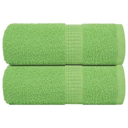 Asciugamani Ospiti 2 pz Verde Mela 30x50 cm 360 g/mÂ² Cotone