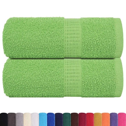 Asciugamani Ospiti 2 pz Verde Mela 30x50 cm 360 g/mÂ² Cotone