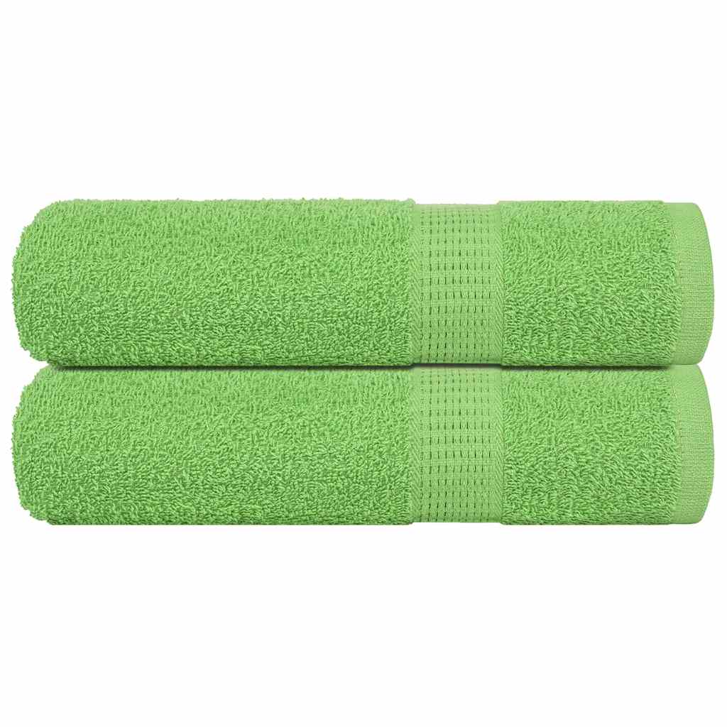 Asciugamani 2 pz Verde Mela 50x100 cm 360 g/mÂ² 100% Cotone