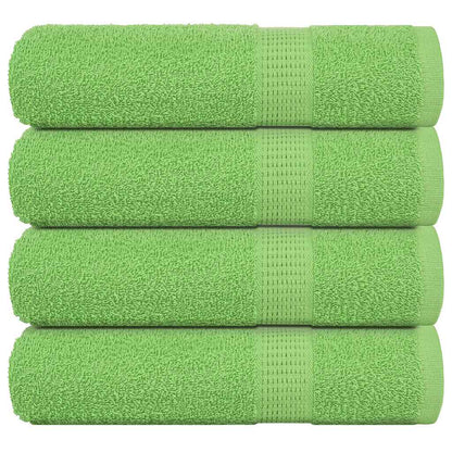 Asciugamani 4 pz Verde Mela 50x100 cm 360 g/mÂ² 100% Cotone