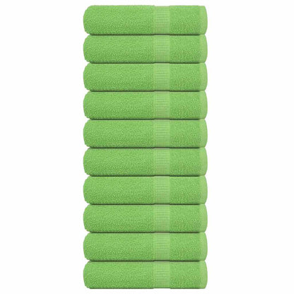 Asciugamani 10 pz Verde Mela 50x100 cm 360 g/mÃ‚Â² 100% Cotone