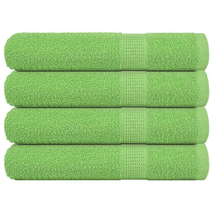 Asciugamani 4 pz Verde Mela 100x200 cm 360 g/m² 100% Cotone