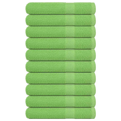 Asciugamani 10 pz Verde Mela 100x200 cm 360 g/mÂ² 100% Cotone