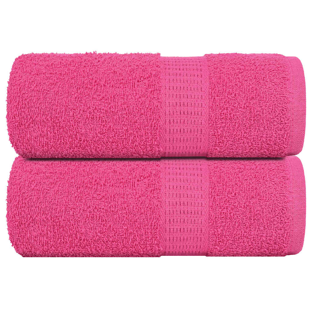 Asciugamani per Sapone 2 pz Rosa 30x30 cm 360 g/mÂ² 100% Cotone