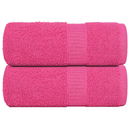 Asciugamani per Sapone 2 pz Rosa 30x30 cm 360 g/mÂ² 100% Cotone
