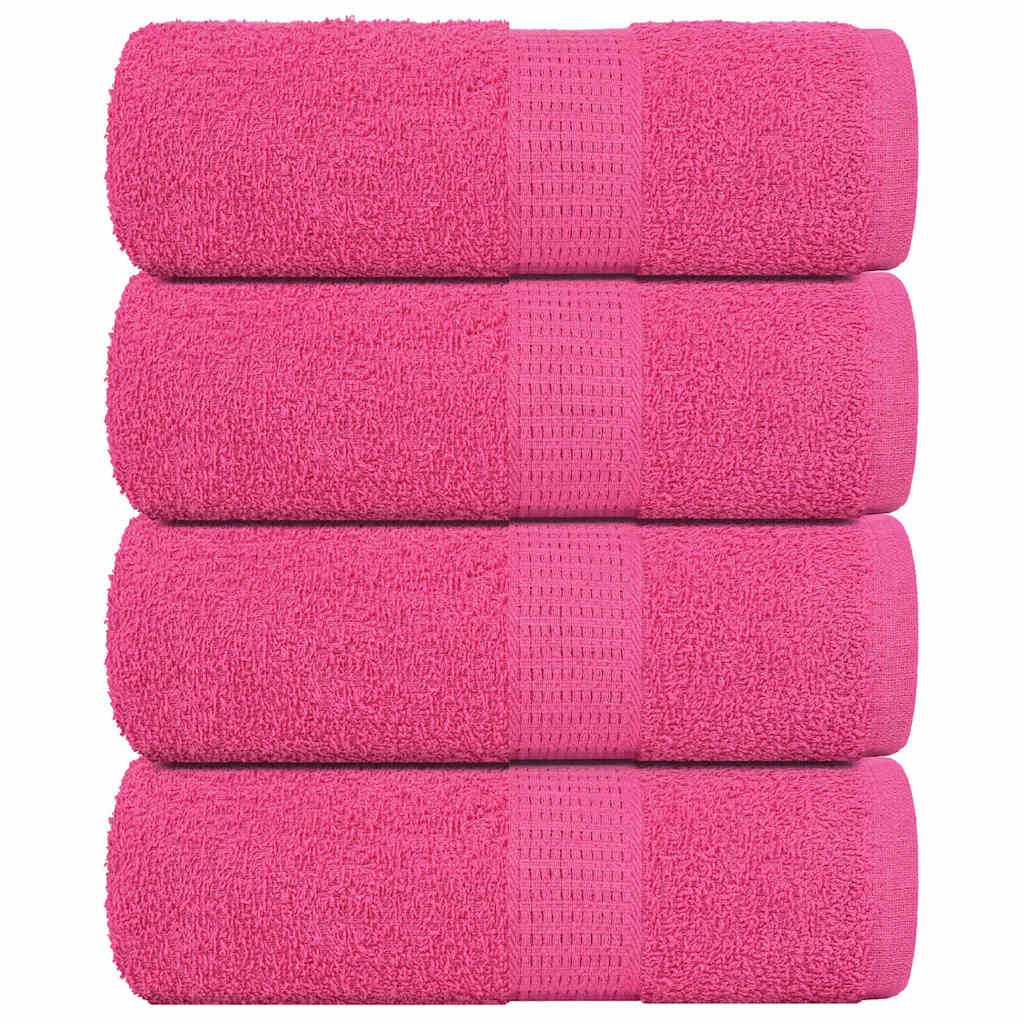 Asciugamani per Sapone 4 pz Rosa 30x30 cm 360 g/mÂ² 100% Cotone