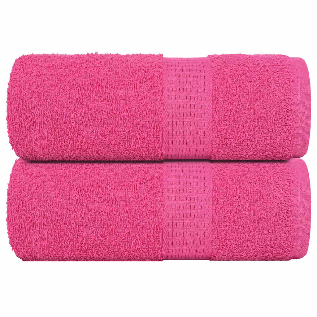 Asciugamani Ospiti 2 pz Rosa 30x50 cm 360 g/mÂ² 100% Cotone