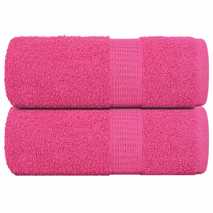 Asciugamani Ospiti 2 pz Rosa 30x50 cm 360 g/mÂ² 100% Cotone