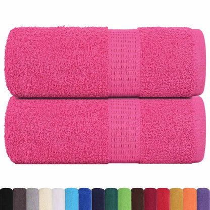 Asciugamani Ospiti 2 pz Rosa 30x50 cm 360 g/mÂ² 100% Cotone