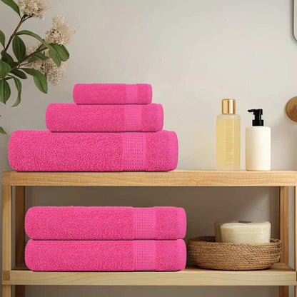 Asciugamani 2 pz Rosa 100x200 cm 360 g/mÃ‚Â² 100% Cotone