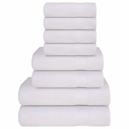 Set ASciugamani 8 pz Bianchi 360 gsm 100% Cotone