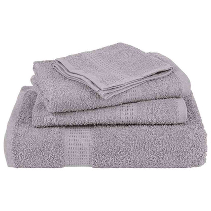 Set Asciugamani 8 pz Grigio 360 gsm 100% Cotone