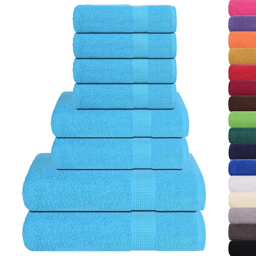 Set di asciugamani 8 pezzi FROGN Turchese 360 g/mÂ²