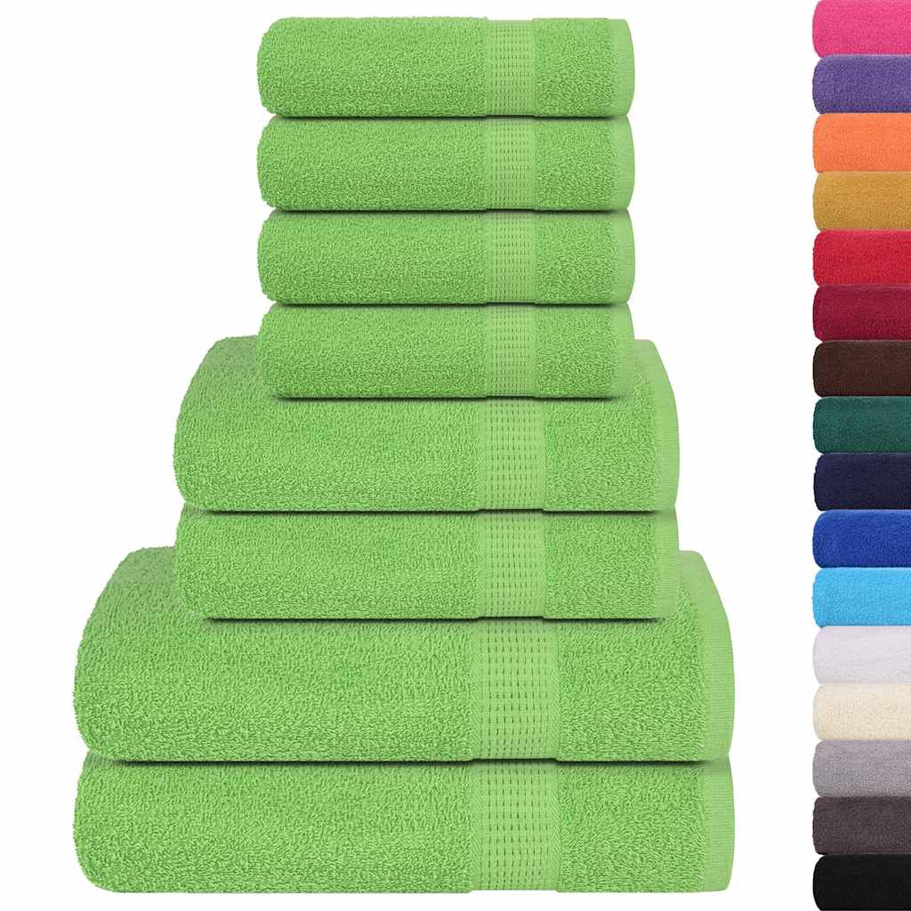 Set di asciugamani 8 pezzi FROGN Verde mela 360 g/mÂ²