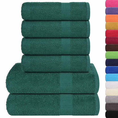 Set Asciugamani 6 pz Verde Mela 360 gsm 100% Cotone