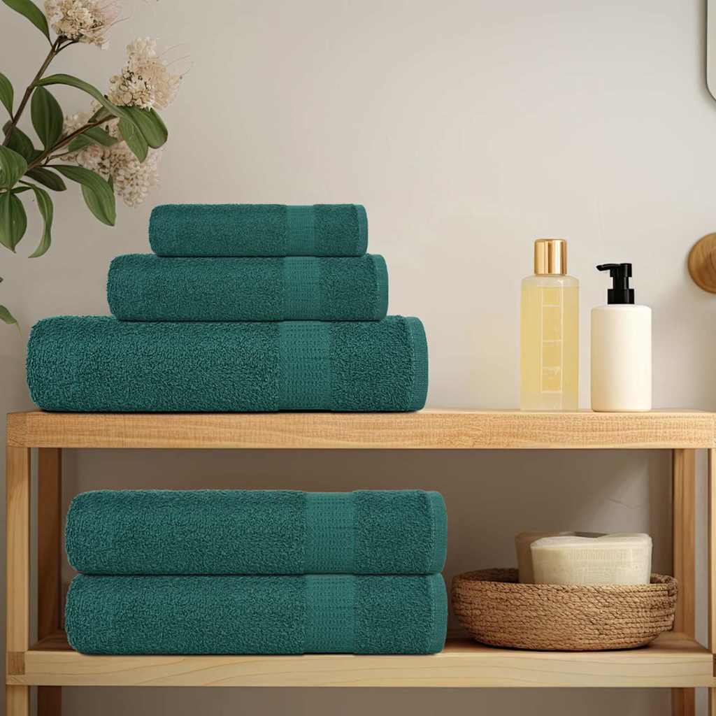 Set Asciugamani 6 pz Verde Mela 360 gsm 100% Cotone
