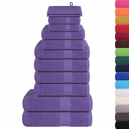 Set di asciugamani 12 pezzi FROGN Viola 360 g/mÂ²