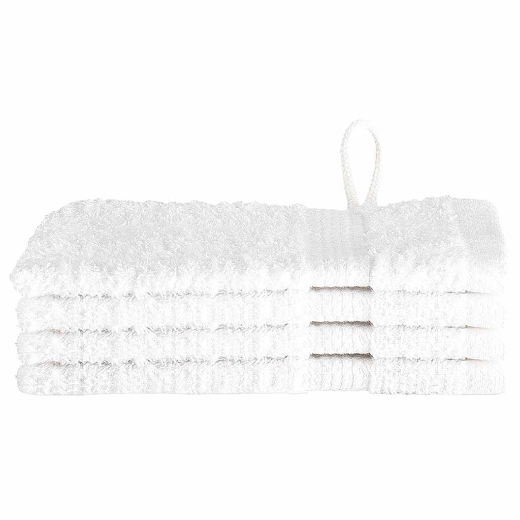 Asciugamano per Ospiti SOLUND 4 pcs Bianco 15 x 21 cm 550 gsm