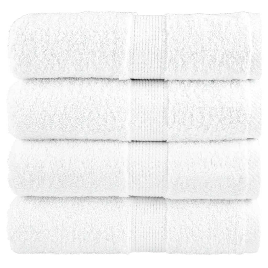 Salviette Premium SOLUND 4 pz Bianche 30x30 cm 600gsm