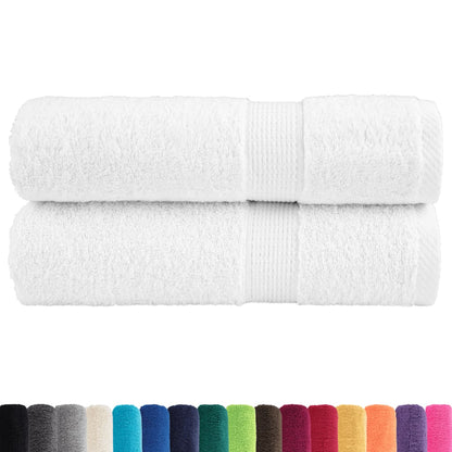 Asciugamani Premium SOLUND 2 pz Bianco 50x100 cm 600 g/mÂ²