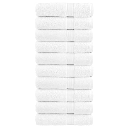 Asciugamani Premium SOLUND 10 pz Bianchi 50x100 cm 600gsm
