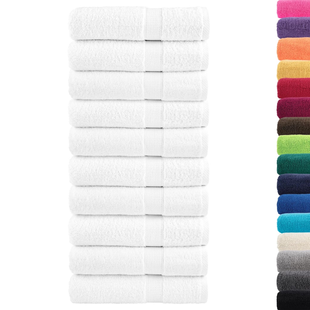 Asciugamani Premium SOLUND 50 pz Bianco 50x100 cm 600 g/mÂ²