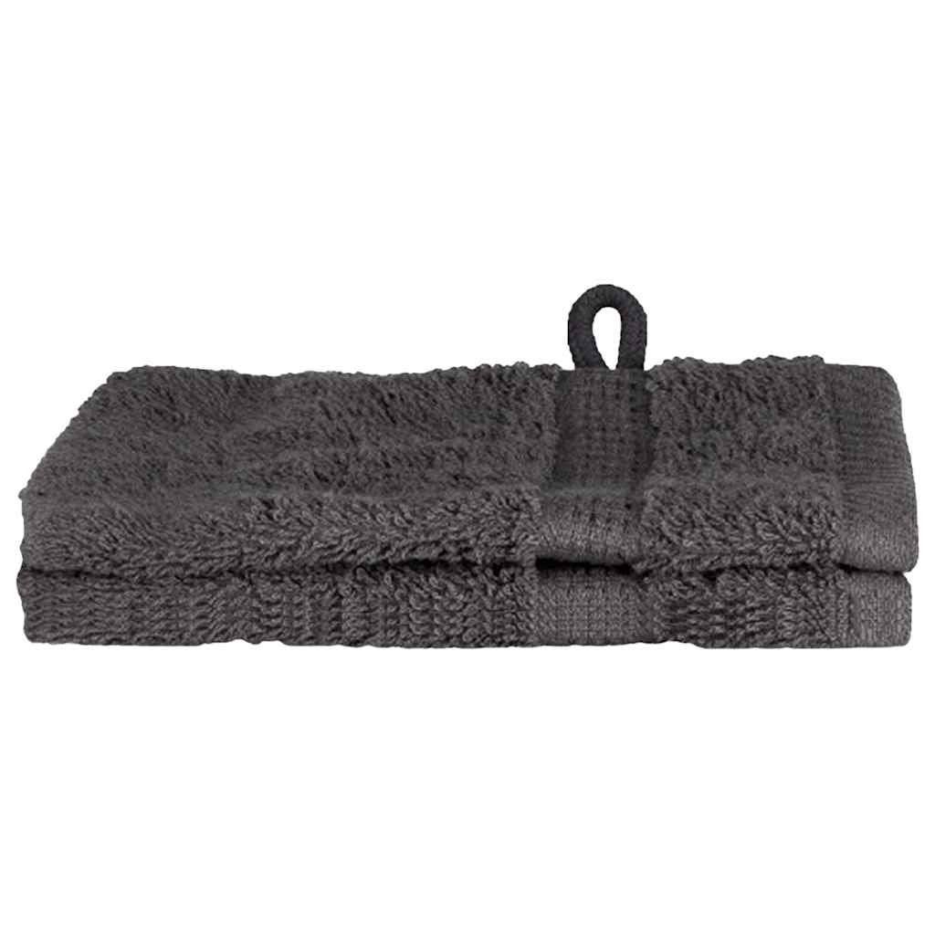 Asciugamano per Ospiti SOLUND 2 pcs Antracite 15 x 21 cm