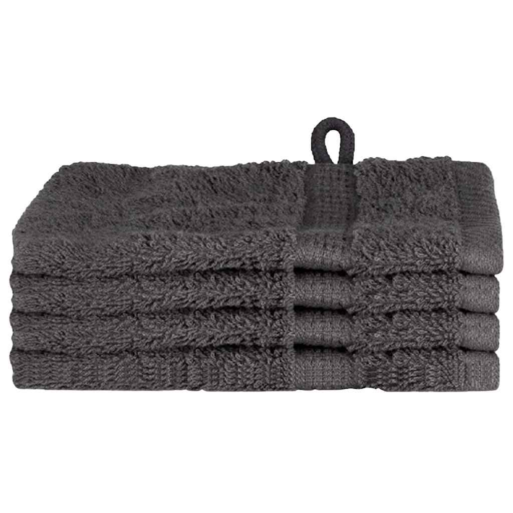Asciugamano per Ospiti SOLUND 4 pcs Antracite 15 x 21 cm