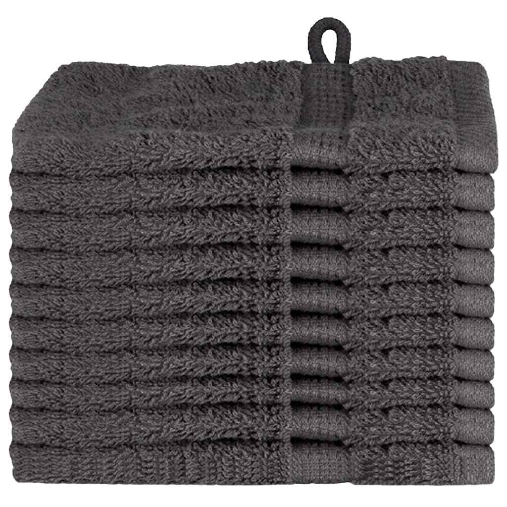 Asciugamano per Ospiti SOLUND 10 pcs Antracite 15 x 21 cm
