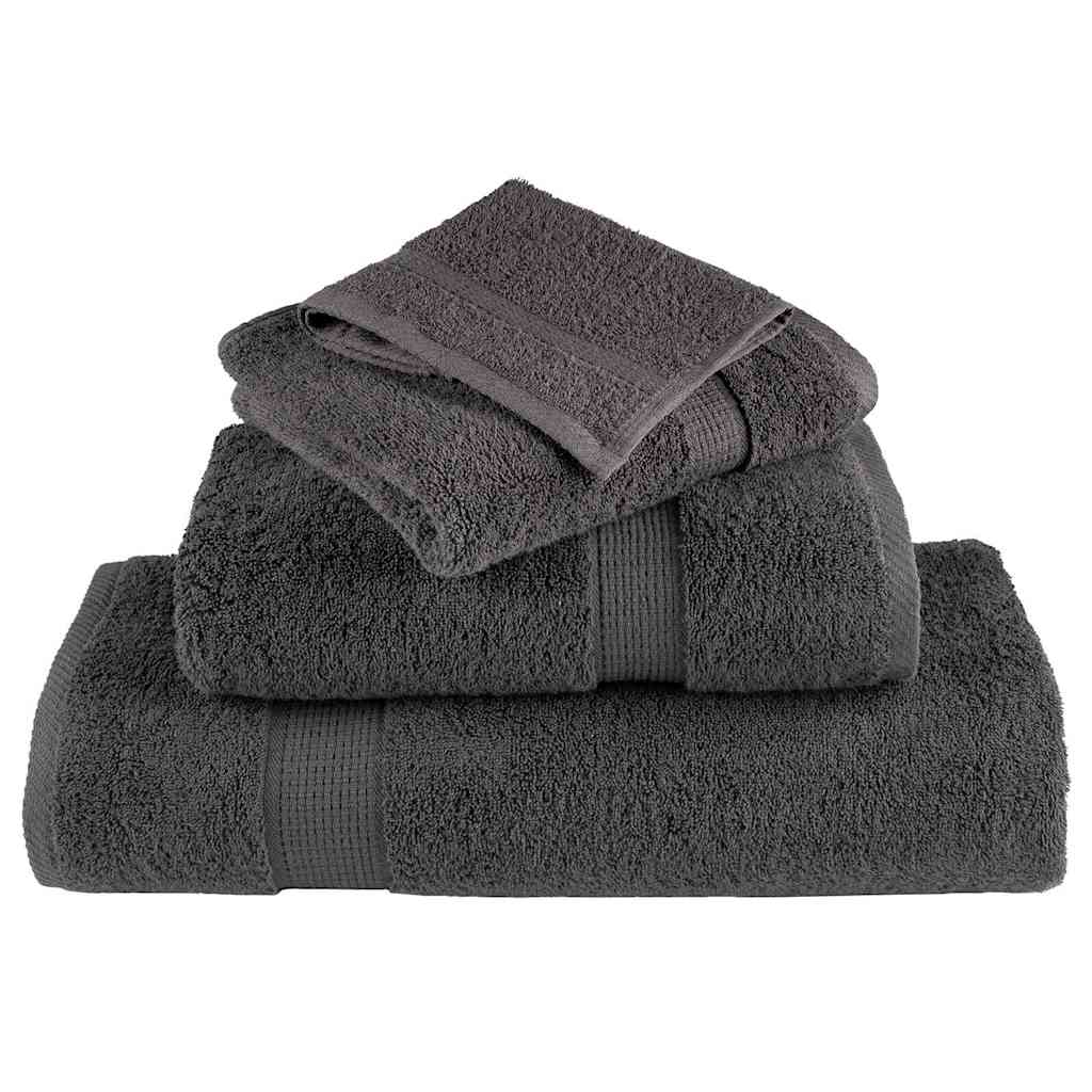 Asciugamano per Ospiti SOLUND 10 pcs Antracite 15 x 21 cm