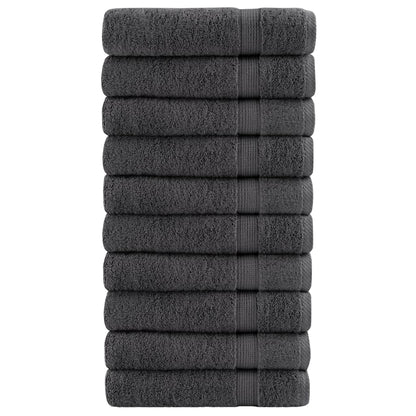 Asciugamani Premium SOLUND 10 pz Antracite 50x100cm 600gsm