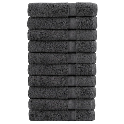 Asciugamani Ospiti SOLUND 10 pz Antracite 100x200cm 600gsm