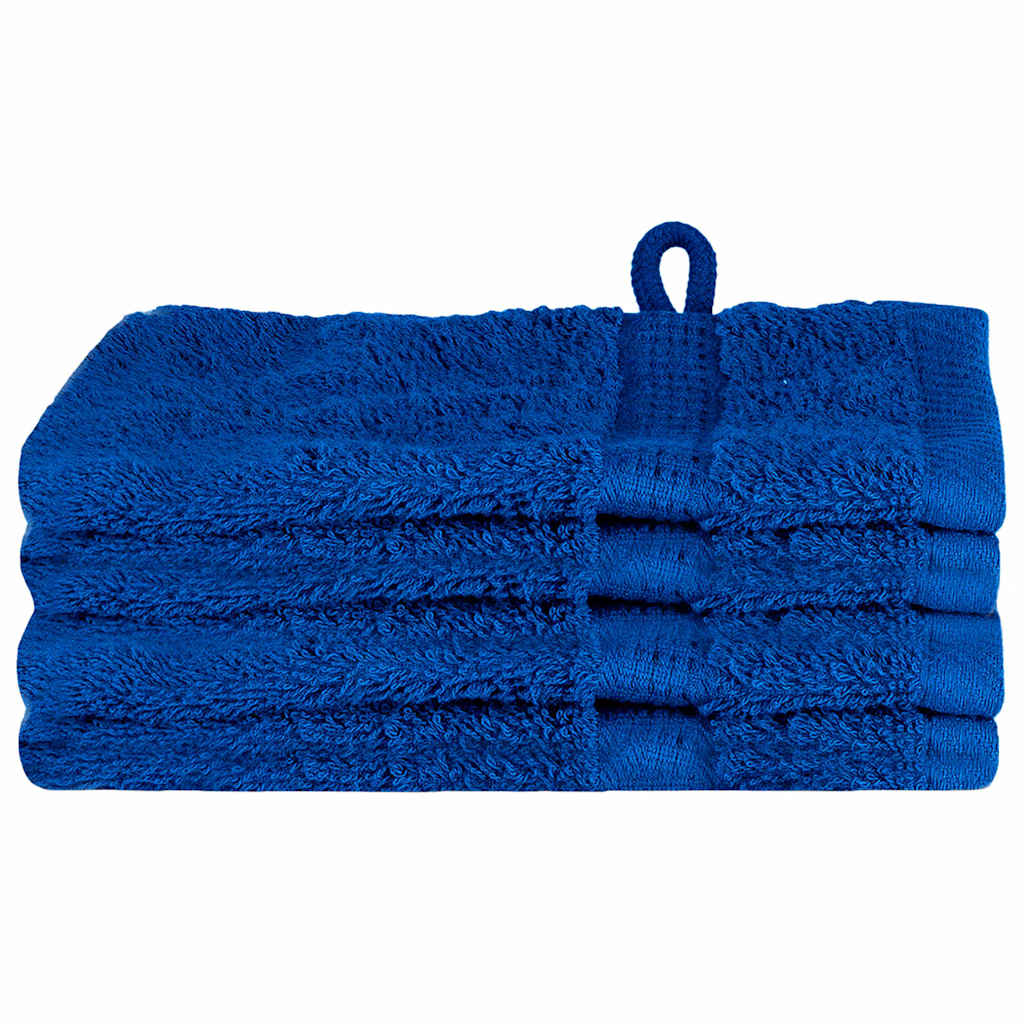 Asciugamano per Ospiti SOLUND 4 pcs Blu 15 x 21 cm 550 gsm