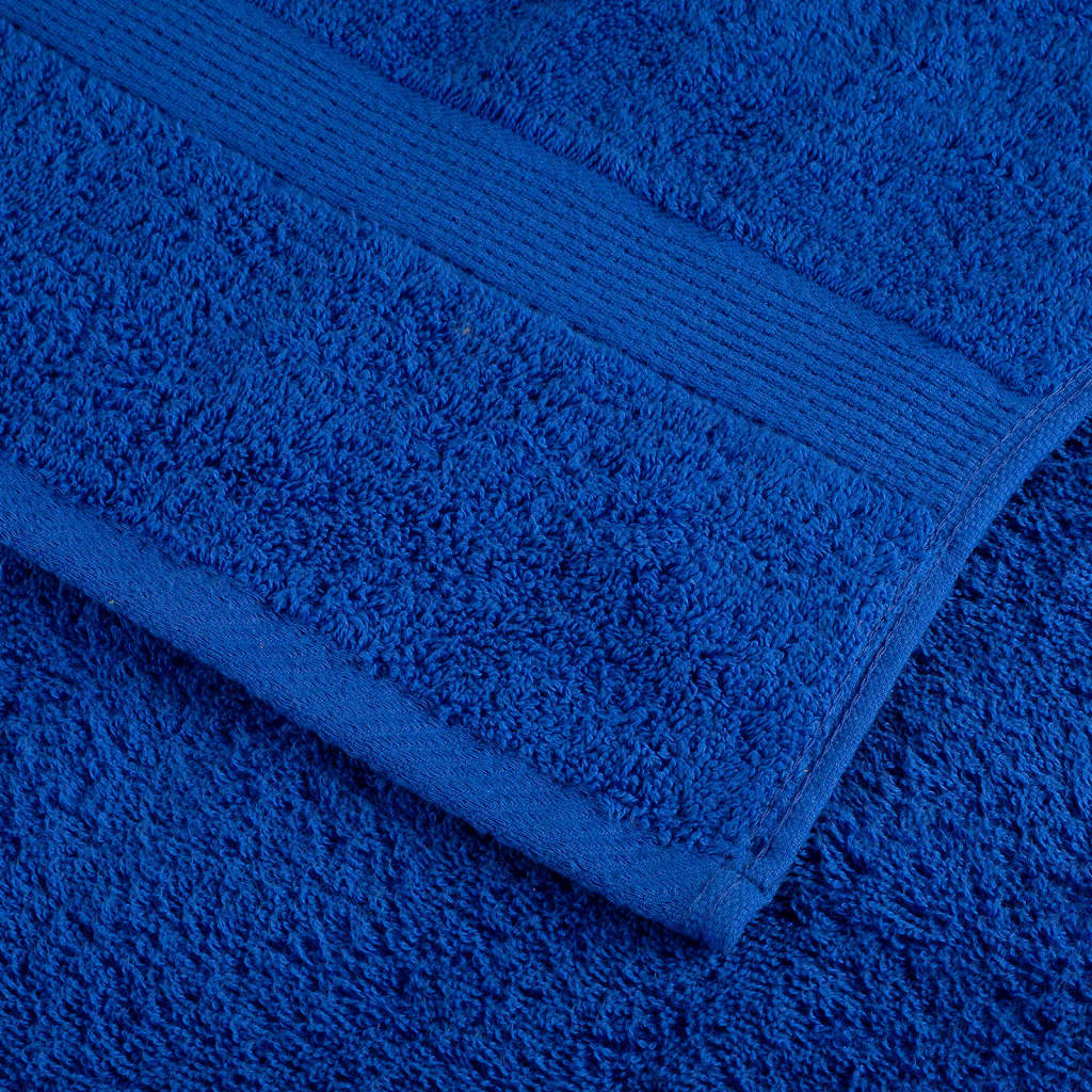 Asciugamani da doccia premium SOLUND 2 pezzi blu 70x140 cm 600 g/mÂ²