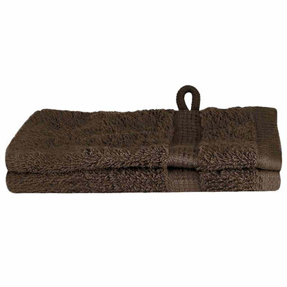 Asciugamano per Ospiti SOLUND 2 pcs Marrone 15 x 21 cm 550 gsm
