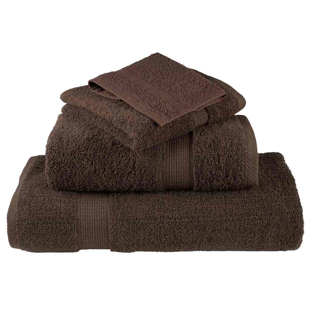 Asciugamano per Ospiti SOLUND 2 pcs Marrone 15 x 21 cm 550 gsm