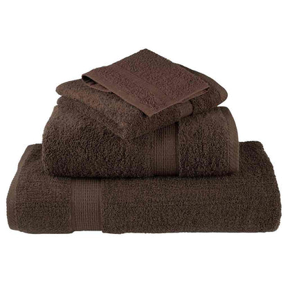 Asciugamano per Ospiti SOLUND 2 pcs Marrone 15 x 21 cm 550 gsm