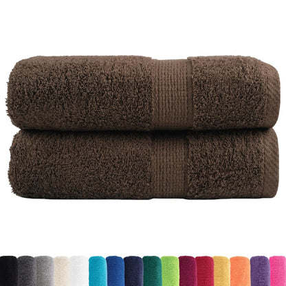 Asciugamani Premium SOLUND 2 pz Marrone 30x30 cm 600 g/mÂ²