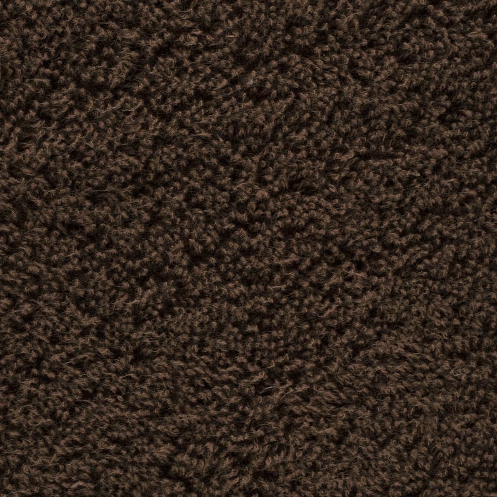 Asciugamani per ospiti Premium SOLUND 4 pz Marrone 30x50 cm 600 g/m²
