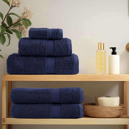 Asciugamano per Ospiti SOLUND 4 pcs Blu navy 15 x 21 cm 550 gsm