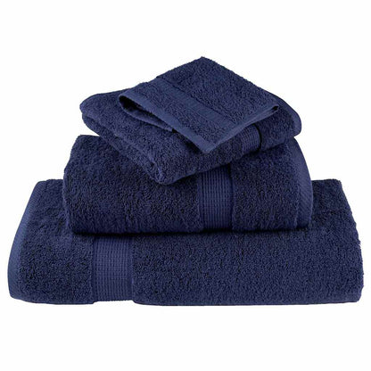 Asciugamano per Ospiti SOLUND 4 pcs Blu navy 15 x 21 cm 550 gsm