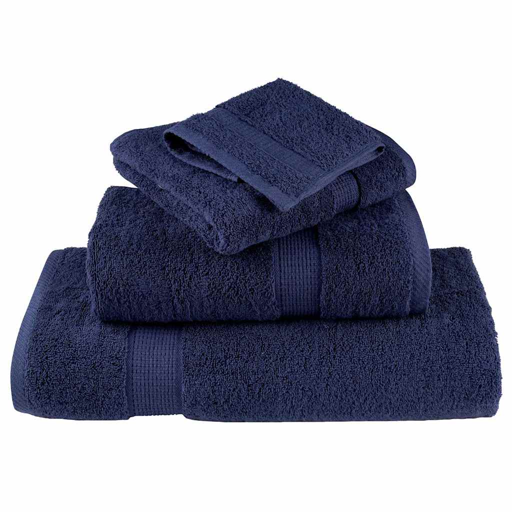 Asciugamano per Ospiti SOLUND 10 pcs Blu navy 15 x 21 cm
