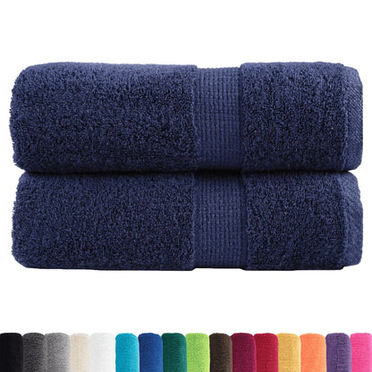 Asciugamani per ospiti Premium SOLUND 2 pz Blu navy 30x50 cm 600 g/mÂ²