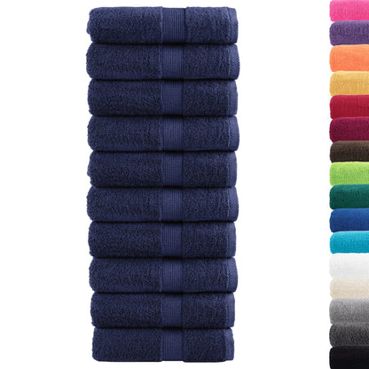 Asciugamani per ospiti Premium SOLUND 10 pz Blu navy 30x50 cm 600 g/mÂ²