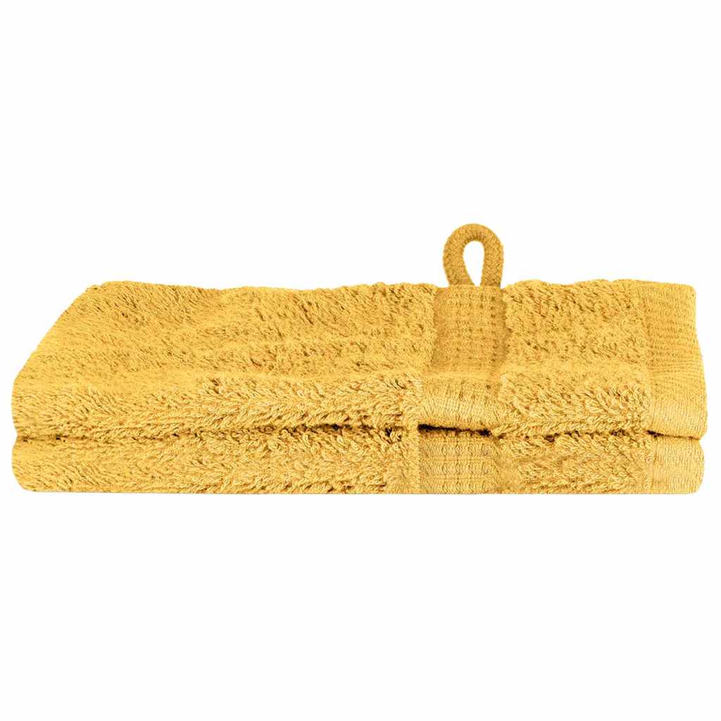 Asciugamano per Ospiti SOLUND 2 pcs Oro 15 x 21 cm 550 gsm