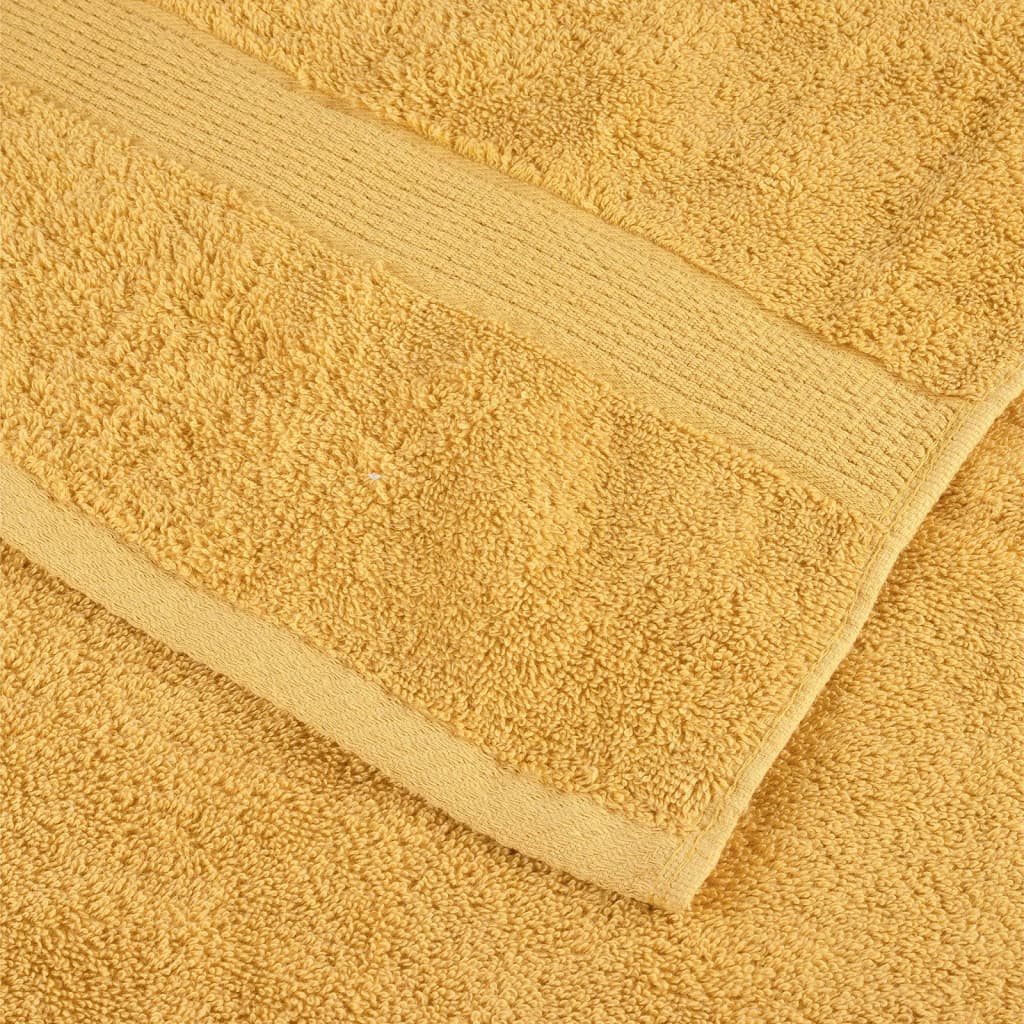 Asciugamani Premium SOLUND 2 pz Oro 30x30 cm 600 g/mÂ²