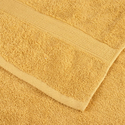 Asciugamani da doccia premium SOLUND 4 pezzi Oro 70x140 cm 600 g/mÂ²